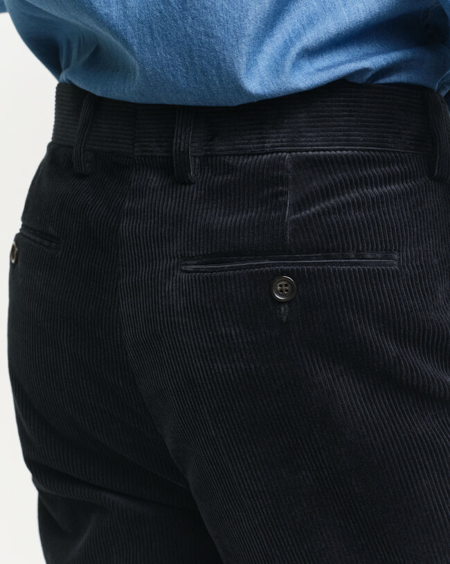 Pantalones de traje de pana Slim Fit