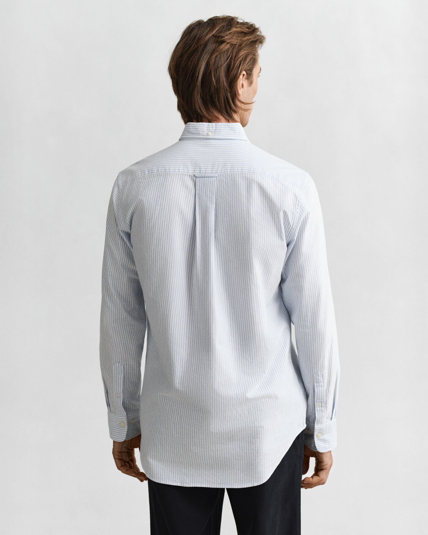 Camisa Oxford clásica Regular Fit de rayas finas