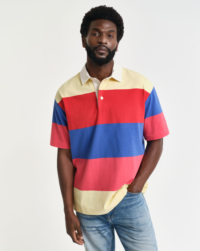 Heavy Rugger de manga corta a rayas