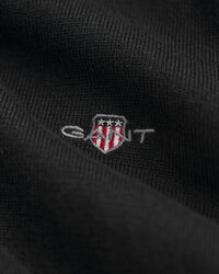 Jersey clásico de algodón con cuello de pico