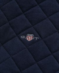 Sudadera acolchada con cuello de pana y cremallera