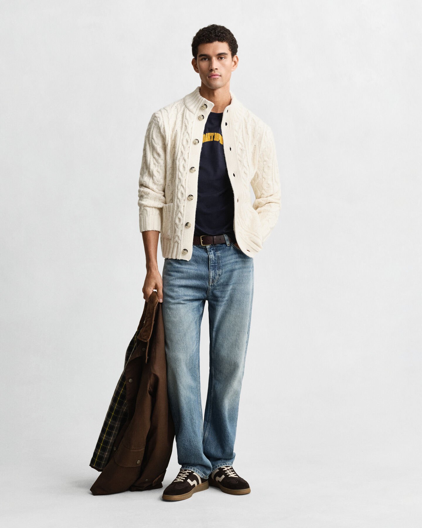 Cárdigan de punto de ochos