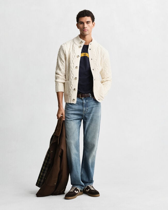 Cárdigan de punto de ochos