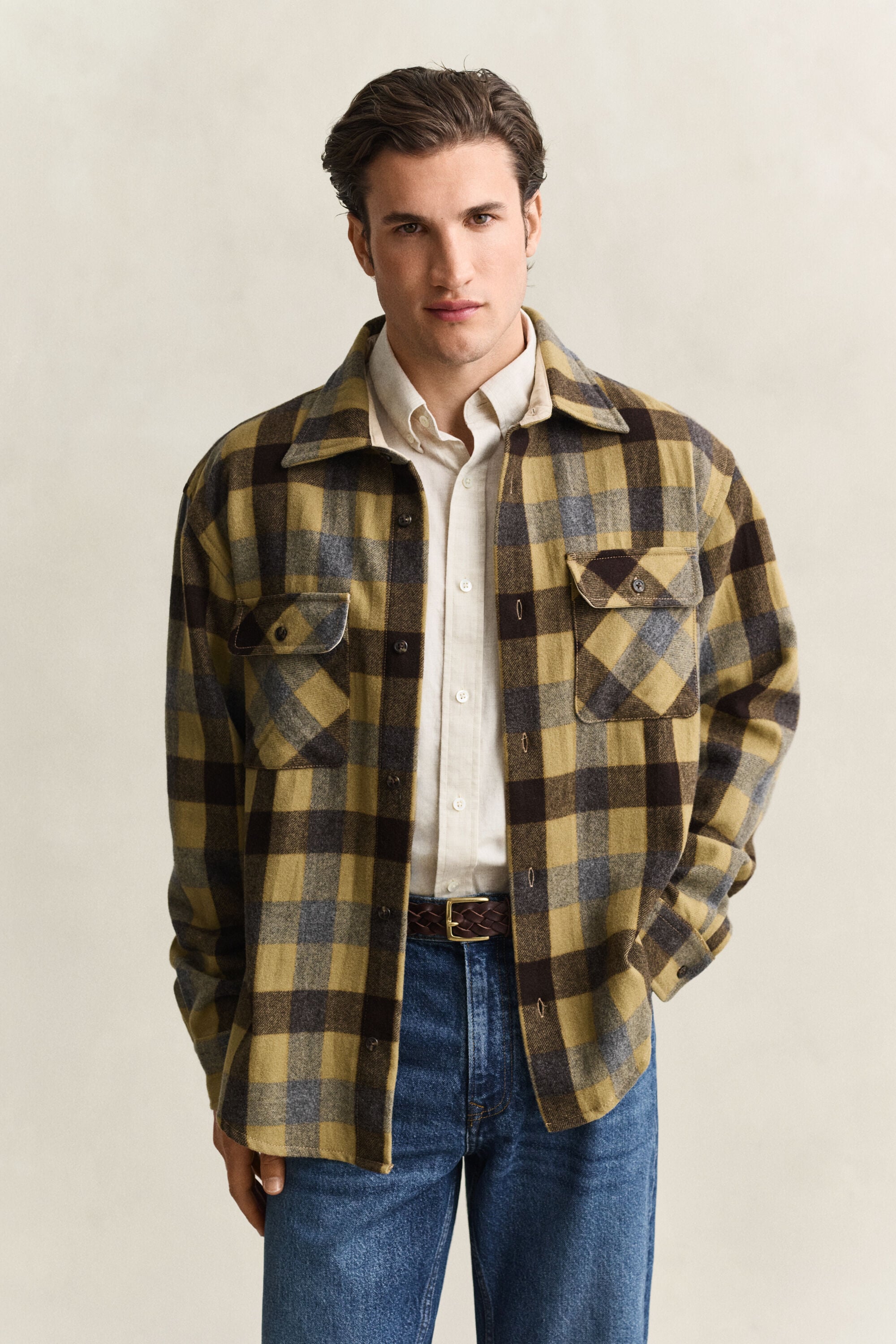Camisa de lana a cuadros
