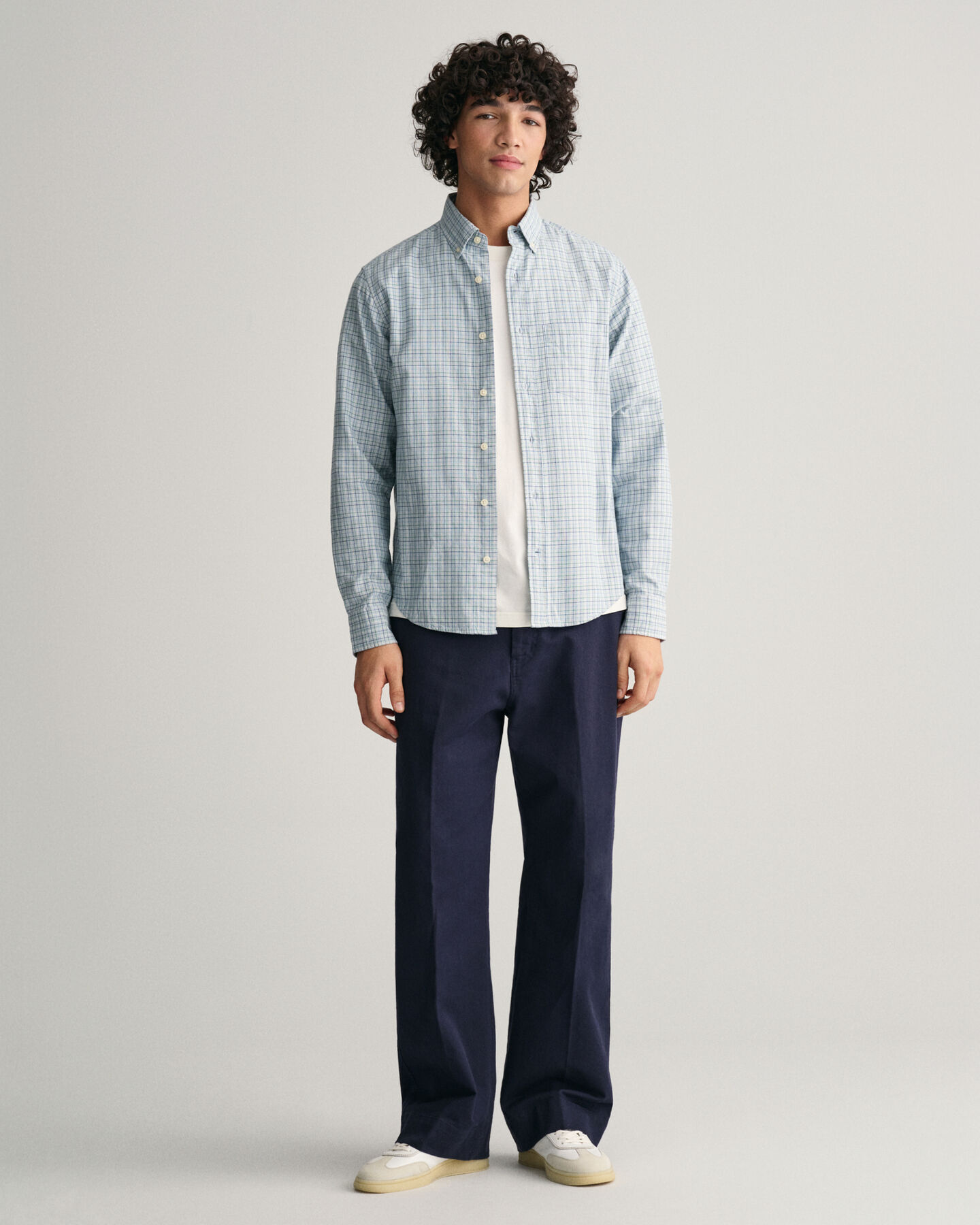Camisa Oxford Regular Fit Archive Tattersall