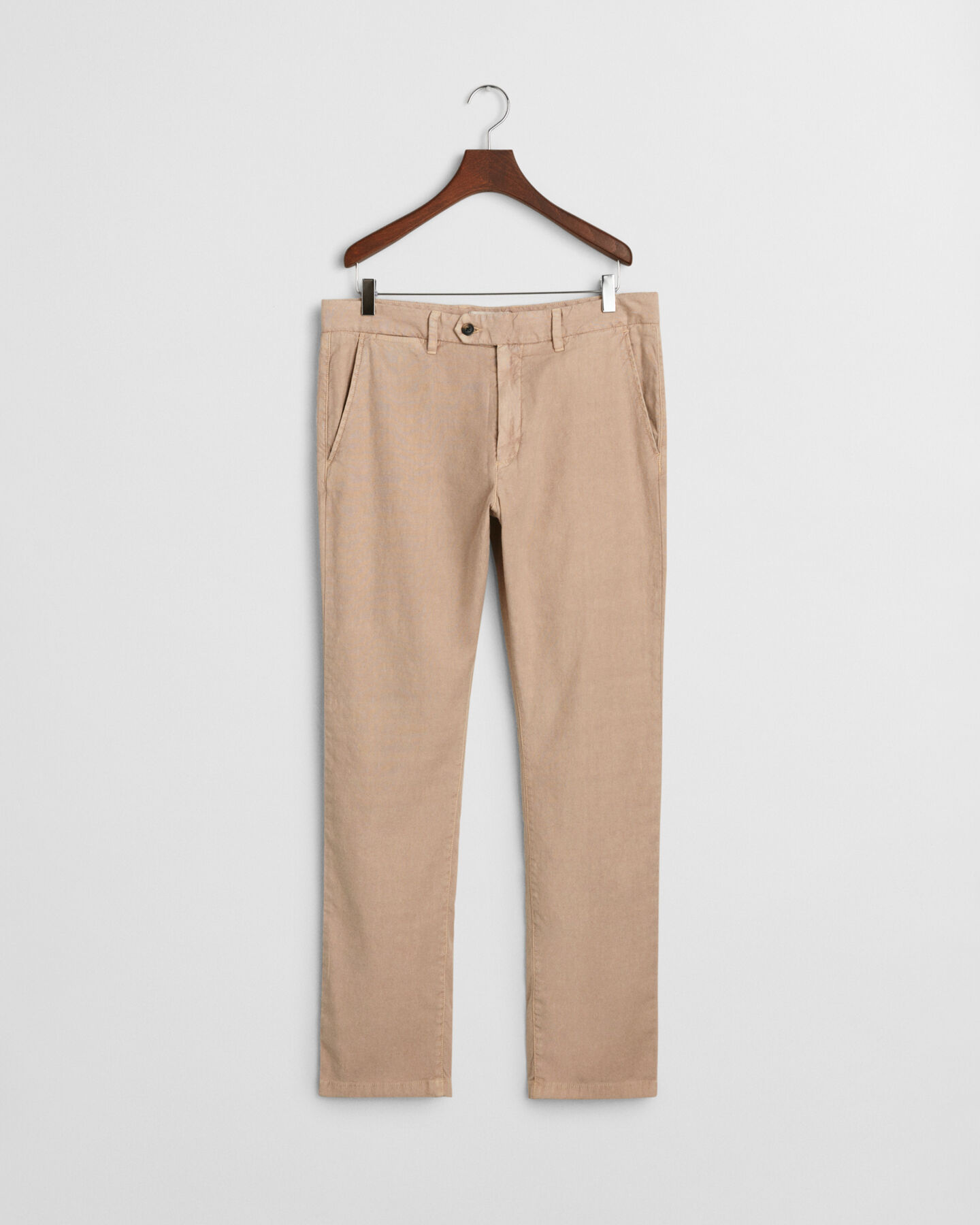 Pantalones chinos Slim Fit de algodón y lino