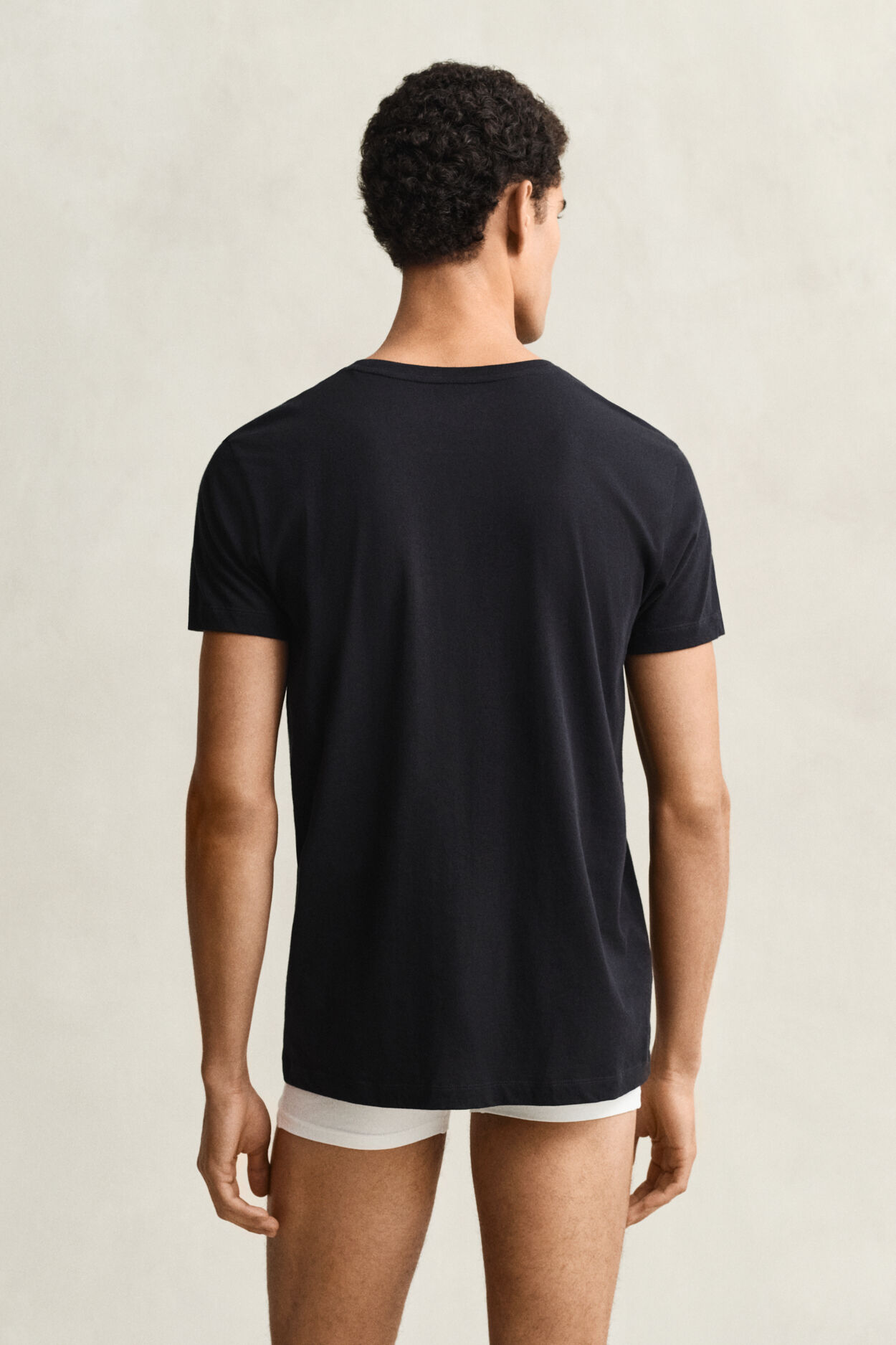 Paquete de dos camisetas de cuello redondo