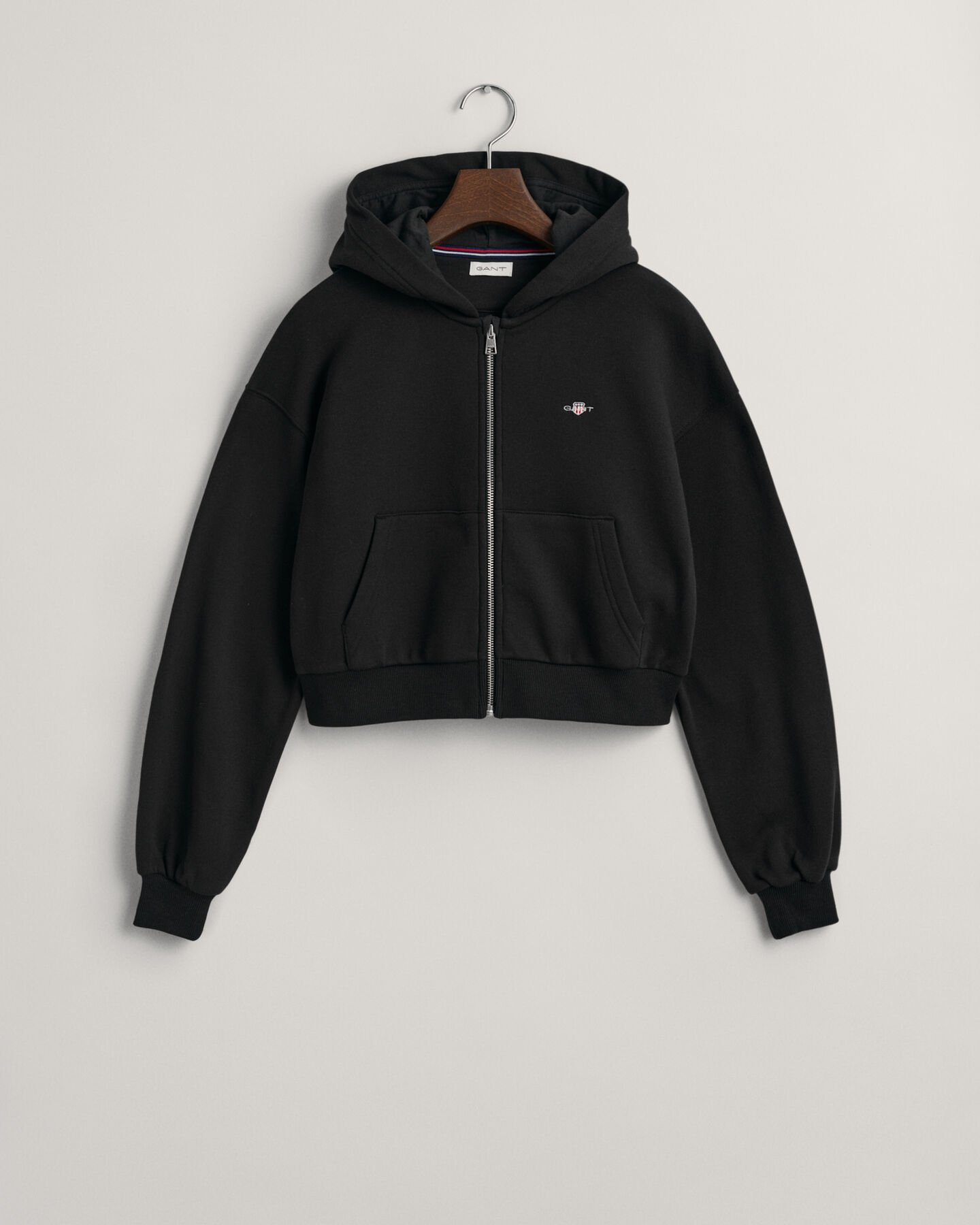 Sudadera corta con cremallera y capucha Shield Teen Girls