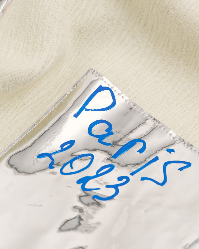 Cazadora Varsity de boucl&eacute; Blank Canvas Project x Harry Nuriev