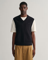 Chaleco de lana y algod&oacute;n