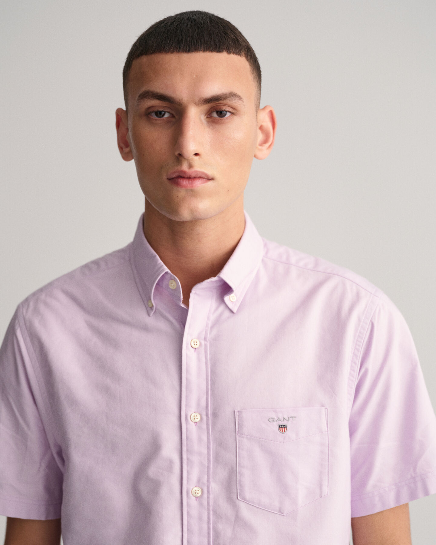 Camisa Oxford Regular Fit de manga corta