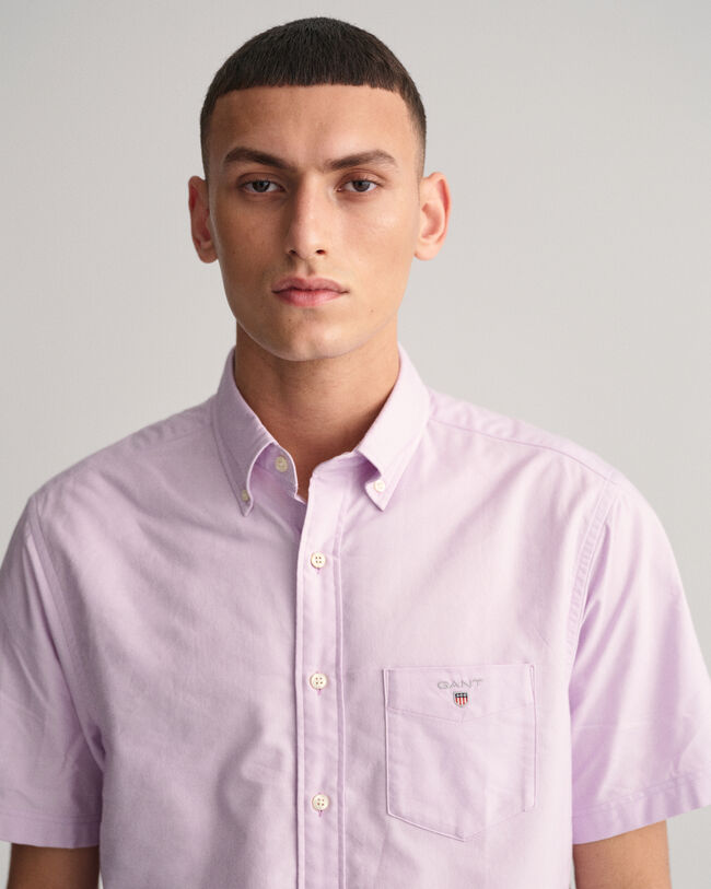 Camisa Oxford Regular Fit de manga corta