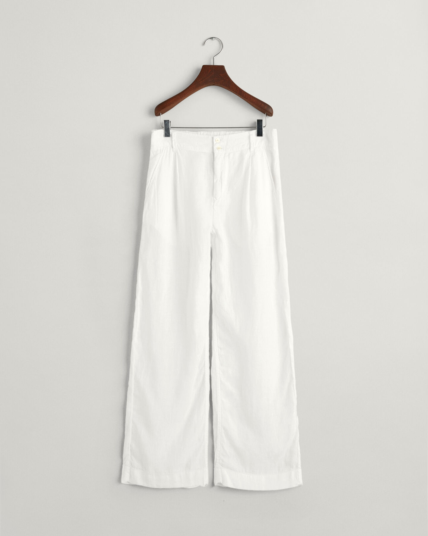 Pantalones de pinzas en lino con pernera ancha Teen Girls