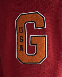 Jersey extragrande de estilo universitario con cuello redondo