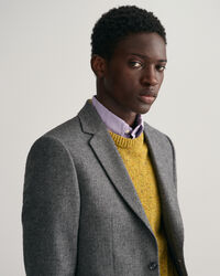 Americana de traje con diseño de espiga