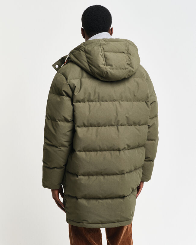 Chaqueta de plumón gruesa de largo medio