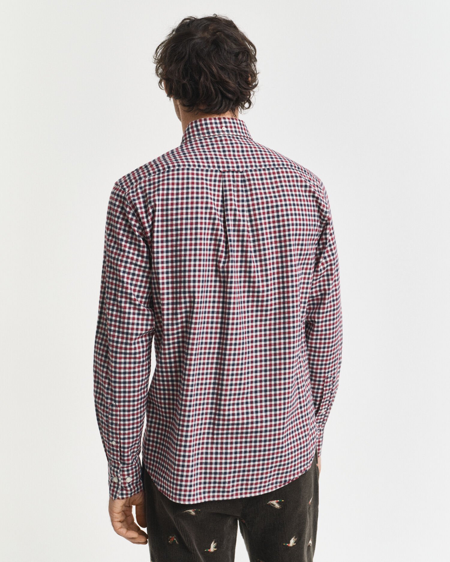Camisa Regular Fit de sarga a cuadros Vichy