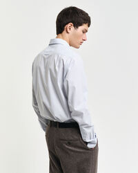 Camisa Slim Fit de popelina elástica a rayas