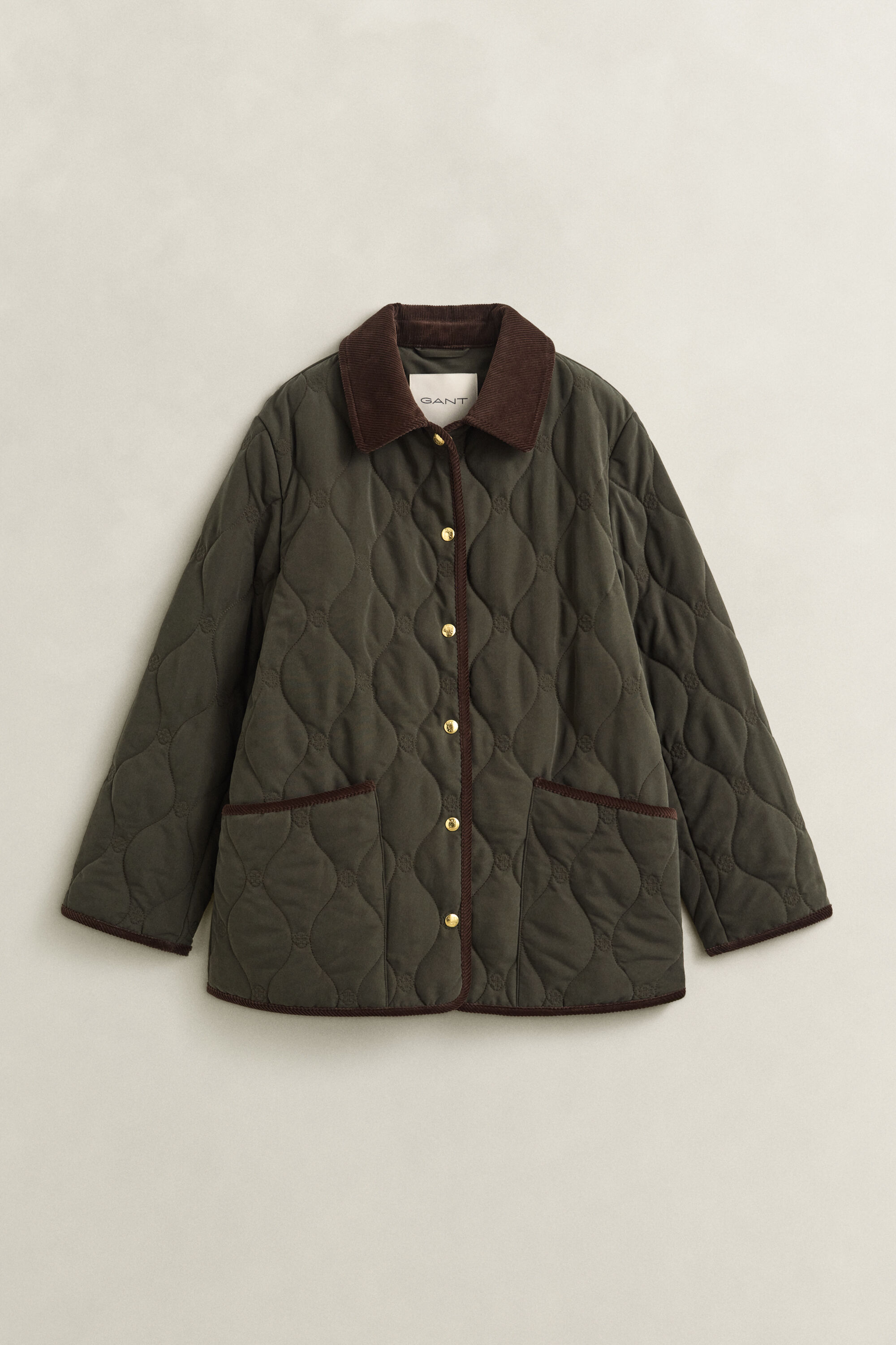 Chaqueta acolchada con monograma