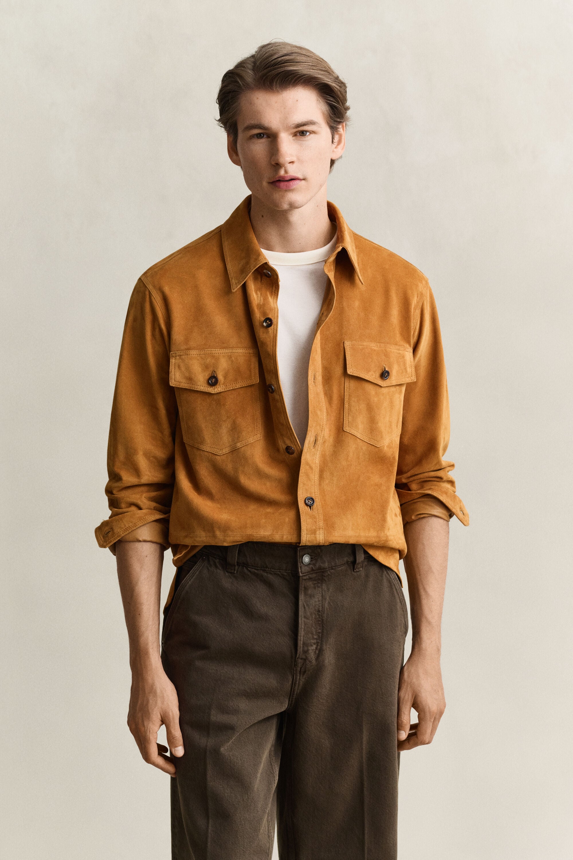 Sobrecamisa de ante