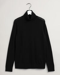 Jersey con cuello de cisne en lana merino lavable