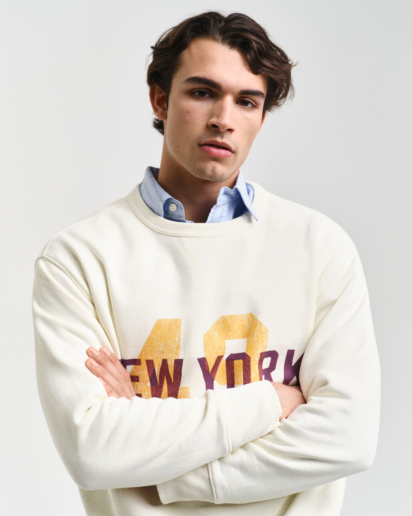 Sudadera de cuello redondo con gráfico