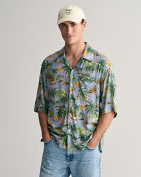 Camisa Relaxed Fit de manga corta Hawaiian Print