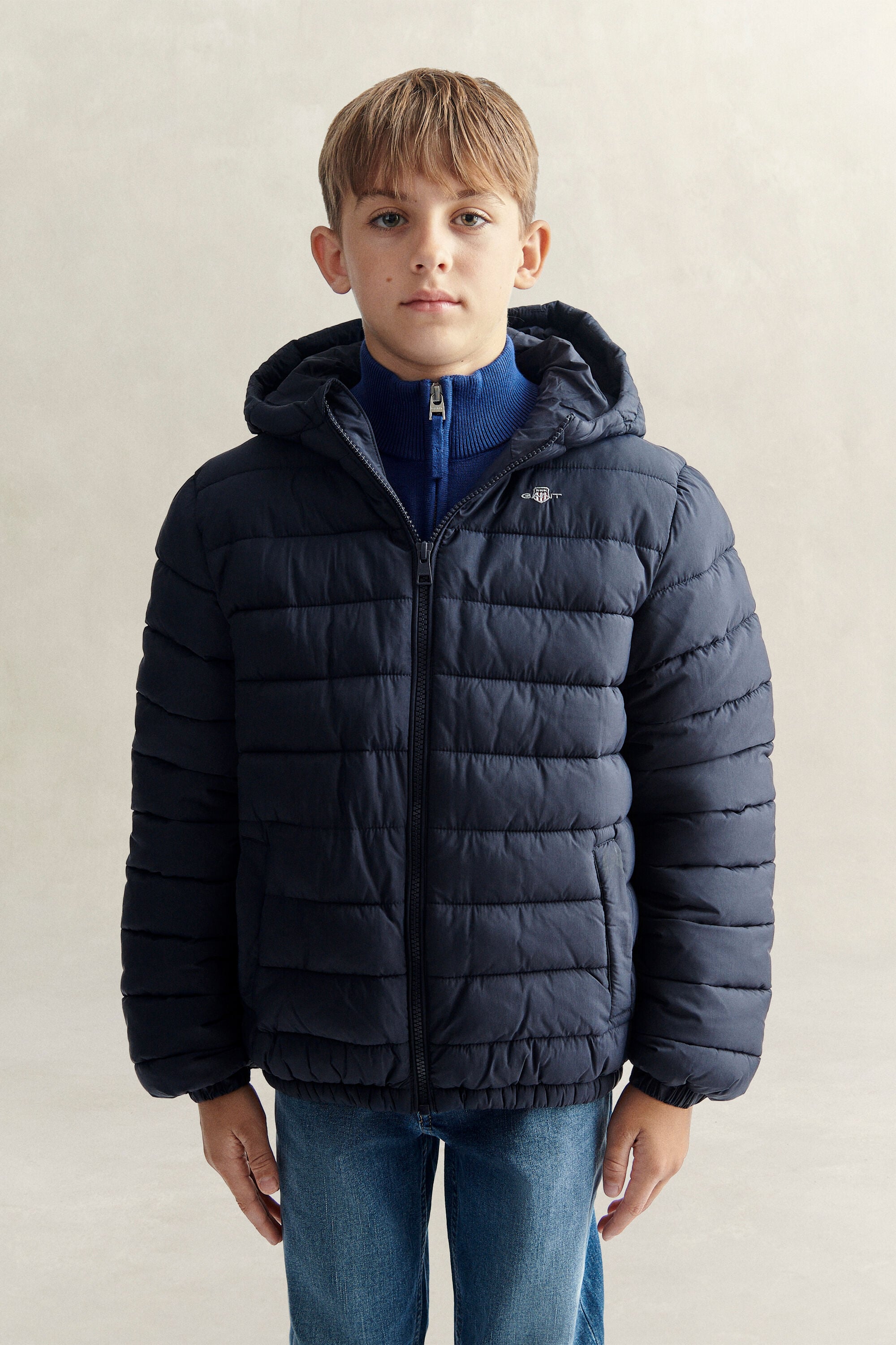 Chaqueta acolchada con capucha Teen Boys