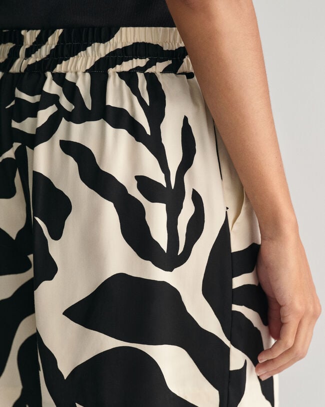 Pantalones cortos Relaxed Fit Pull-On Palm Print