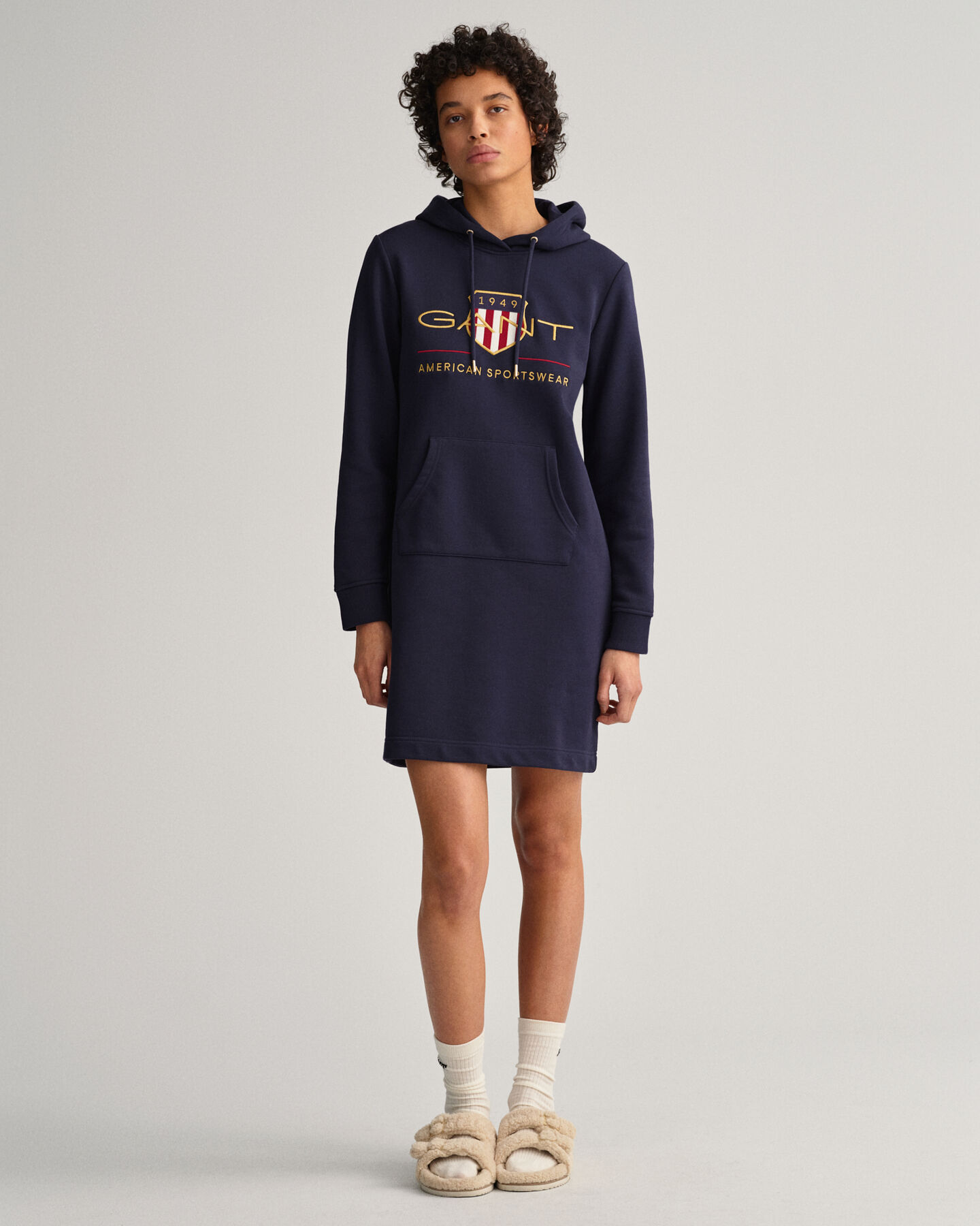 Vestido tipo sudadera con capucha Archive Shield