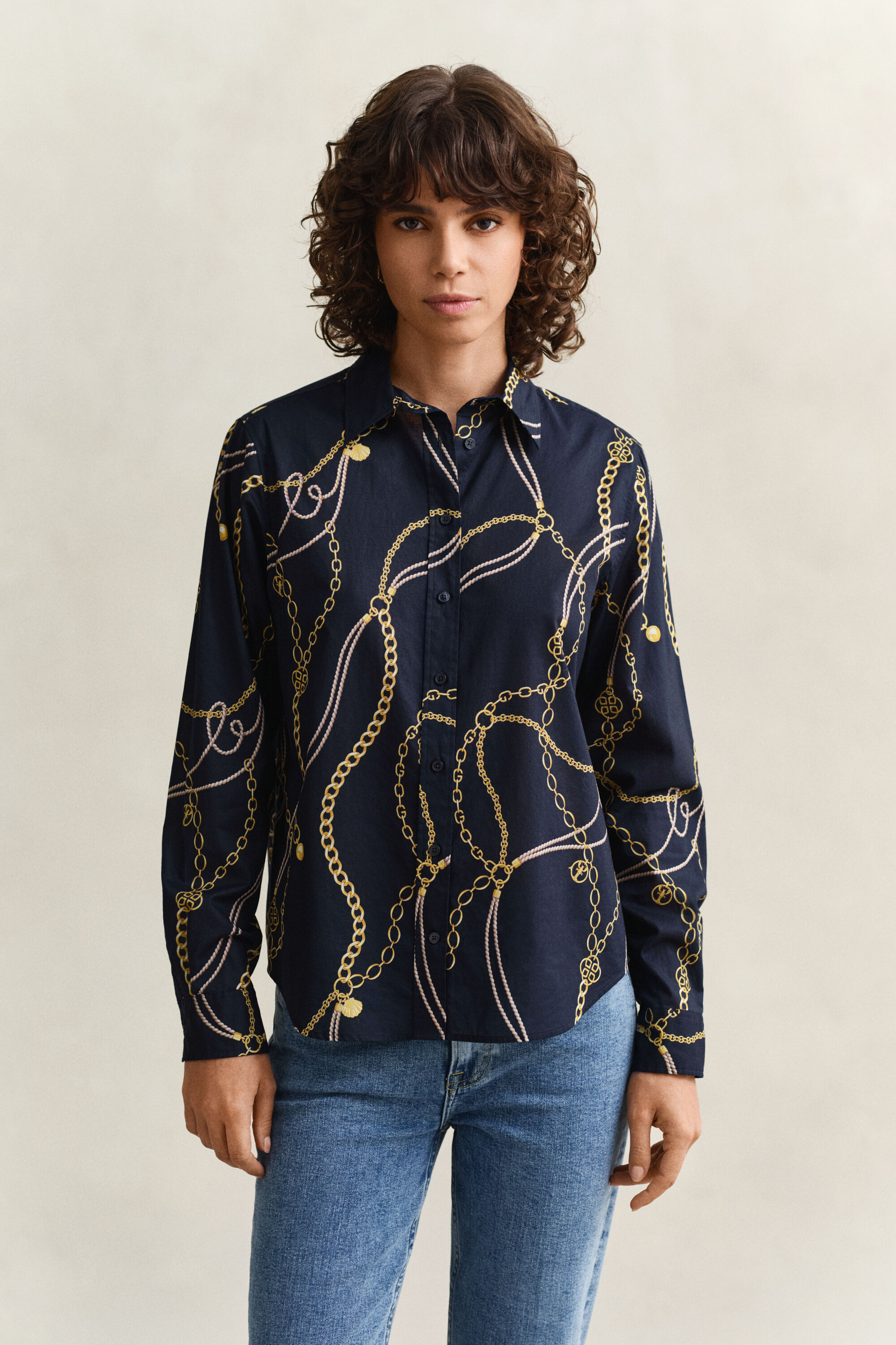 Camisa de gasa de algodón
