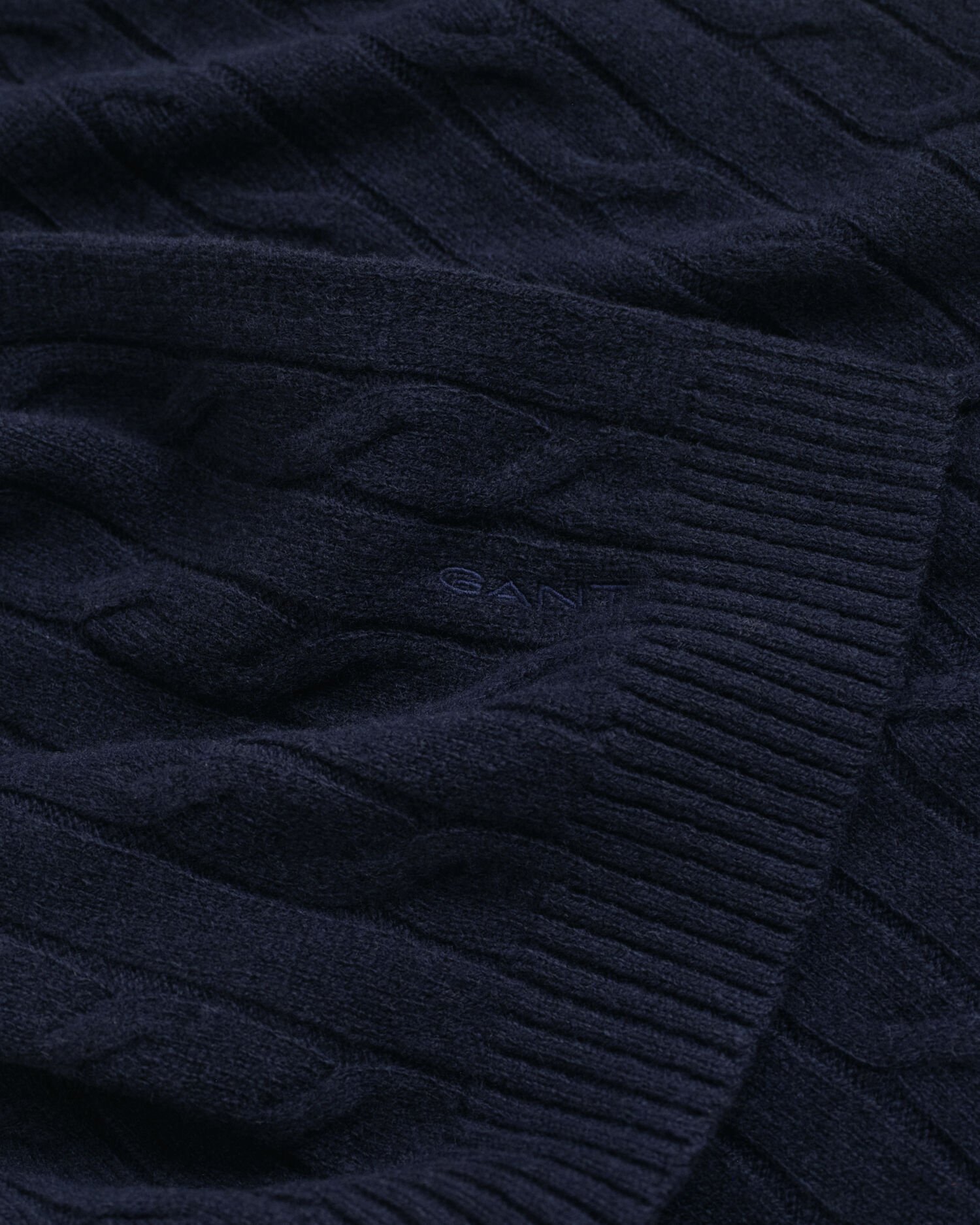 Bufanda de punto de ochos en lana