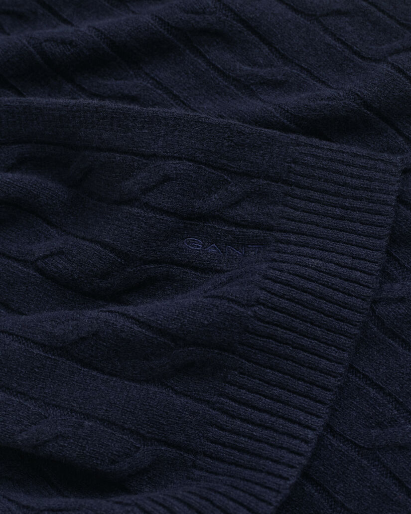 Bufanda de punto de ochos en lana