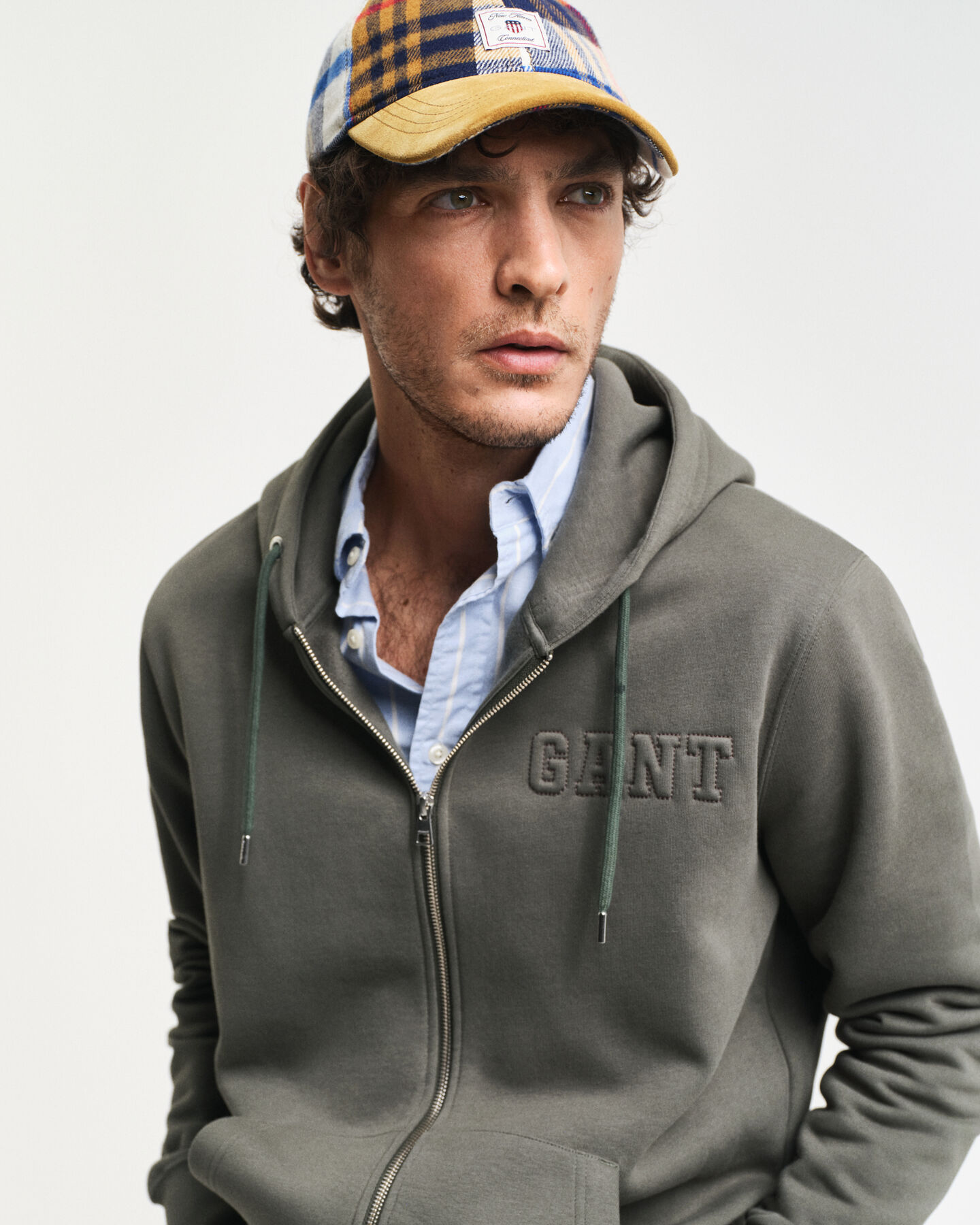 Sudadera con capucha y cremallera Embossed