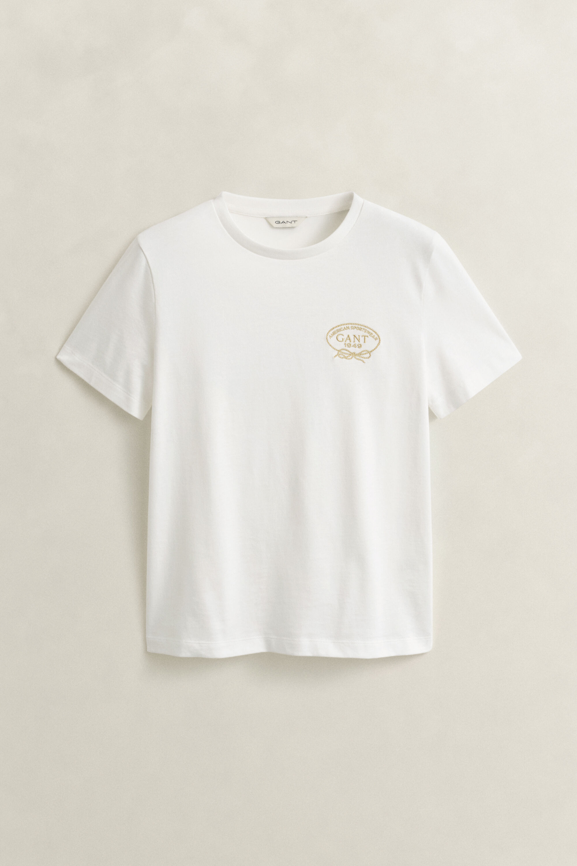 Camiseta con estampado de cuerda