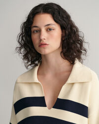 Jersey de raya bretona con cuello abierto