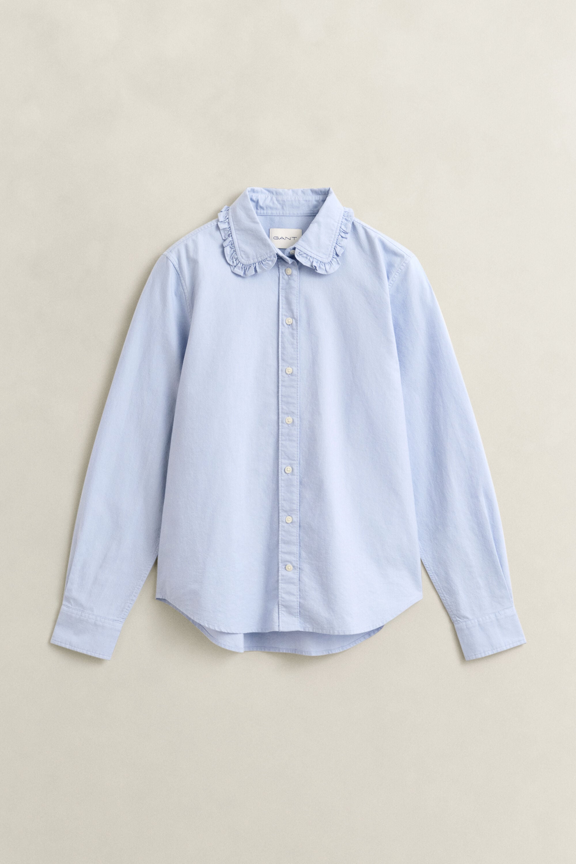 Camisa Oxford clásica con volantes