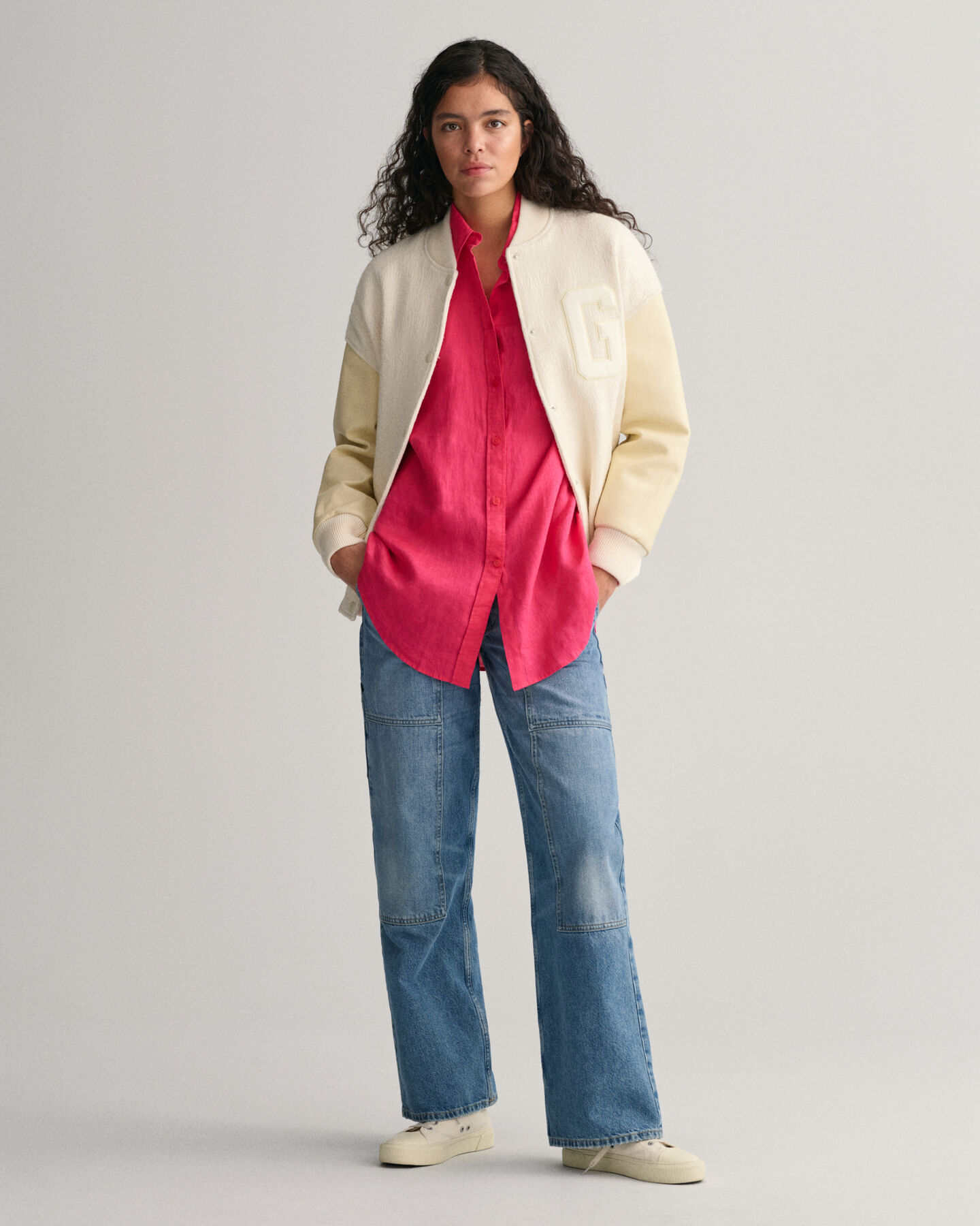 Camisa extragrande de lino