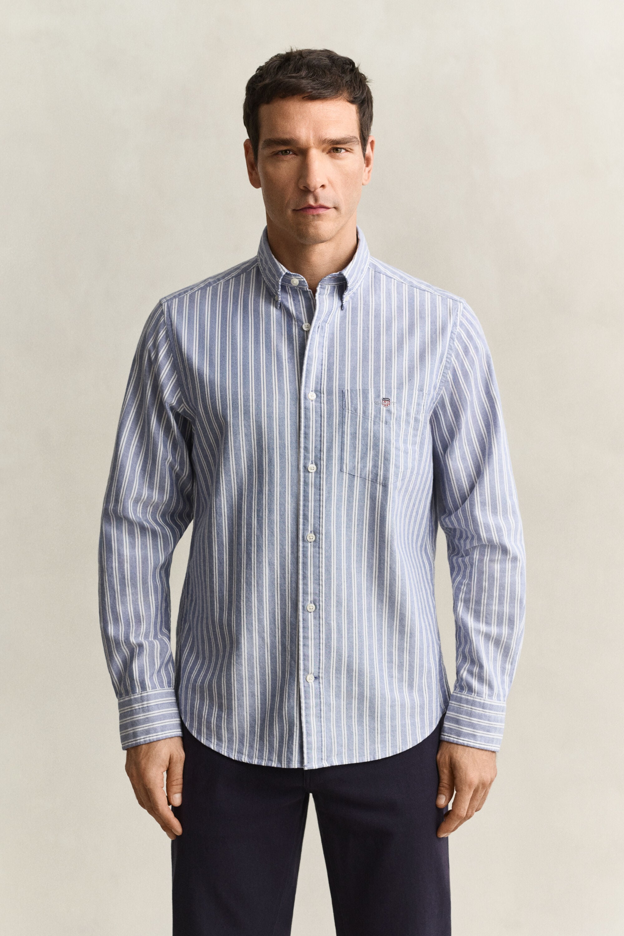 Camisa Oxford clásica a rayas