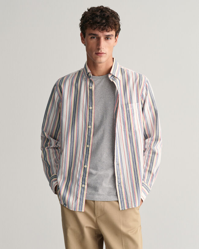 Camisa Oxford Regular Fit Archive a rayas 