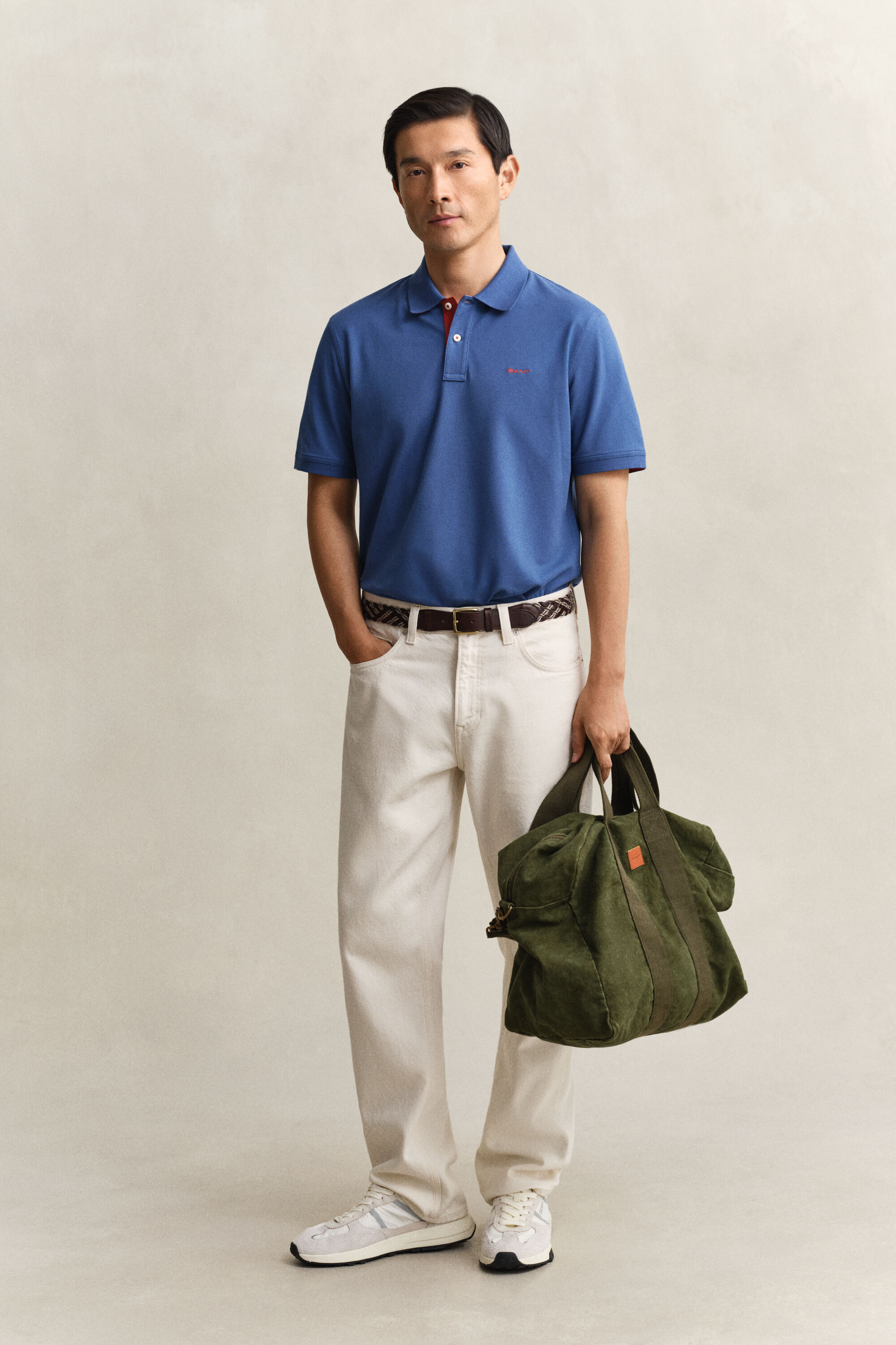 Polo de piqué en contraste