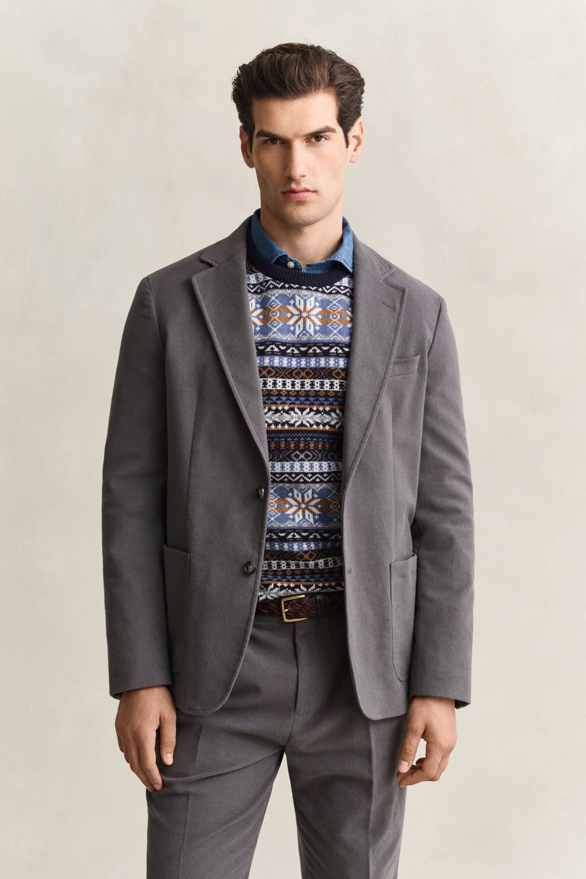 Chaqueta de traje de molesquín