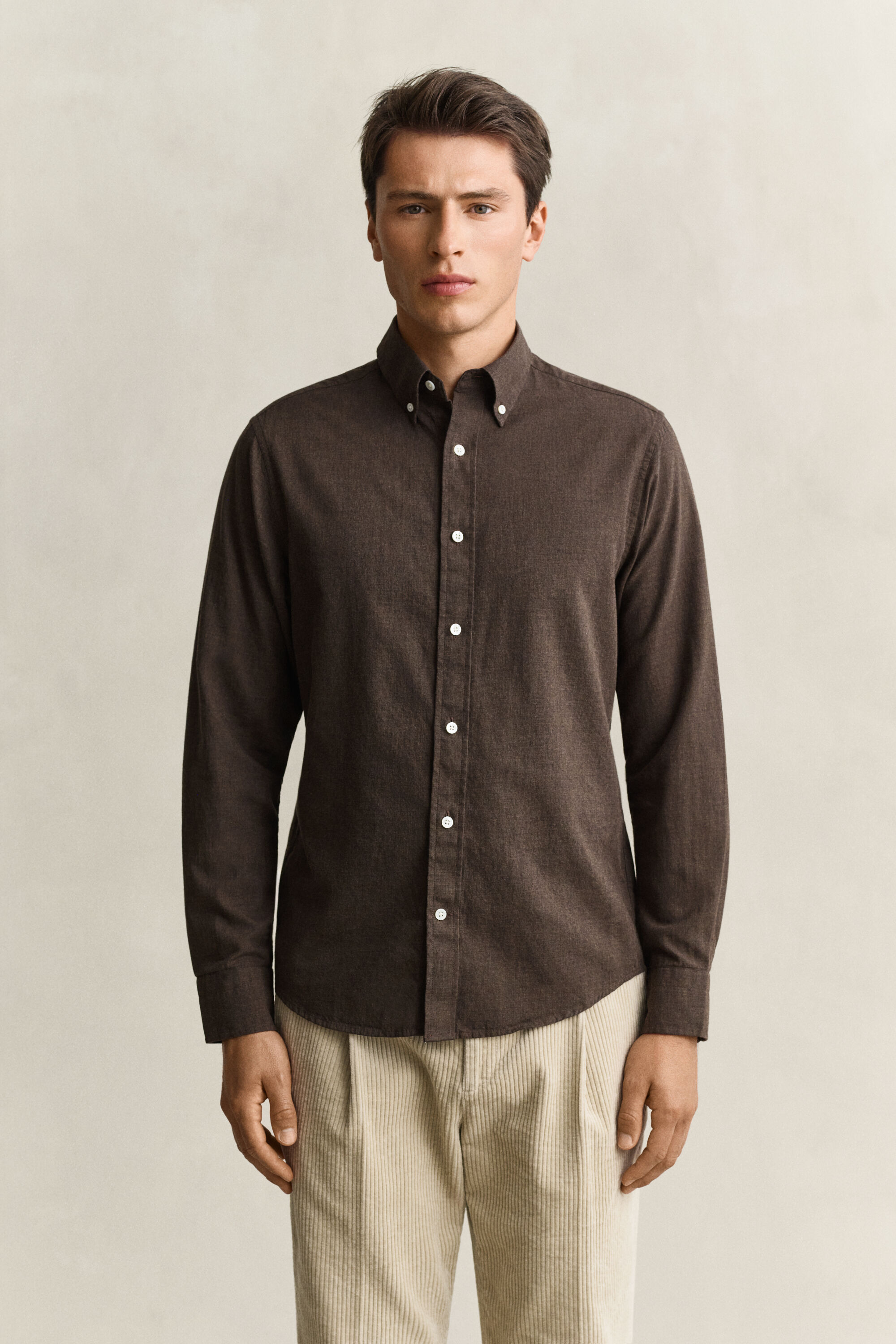Camisa de algodón y cachemir