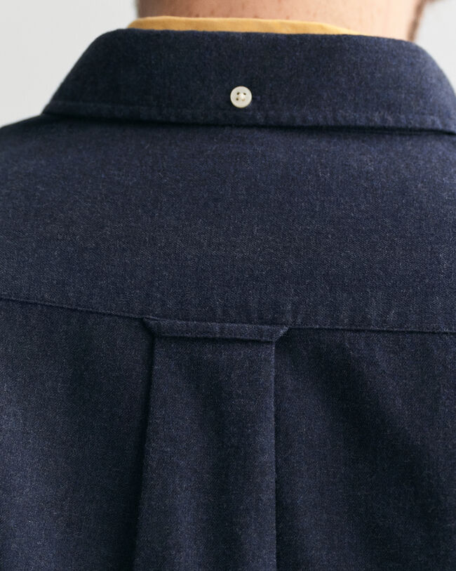 Camisa Regular Fit de franela jaspeada