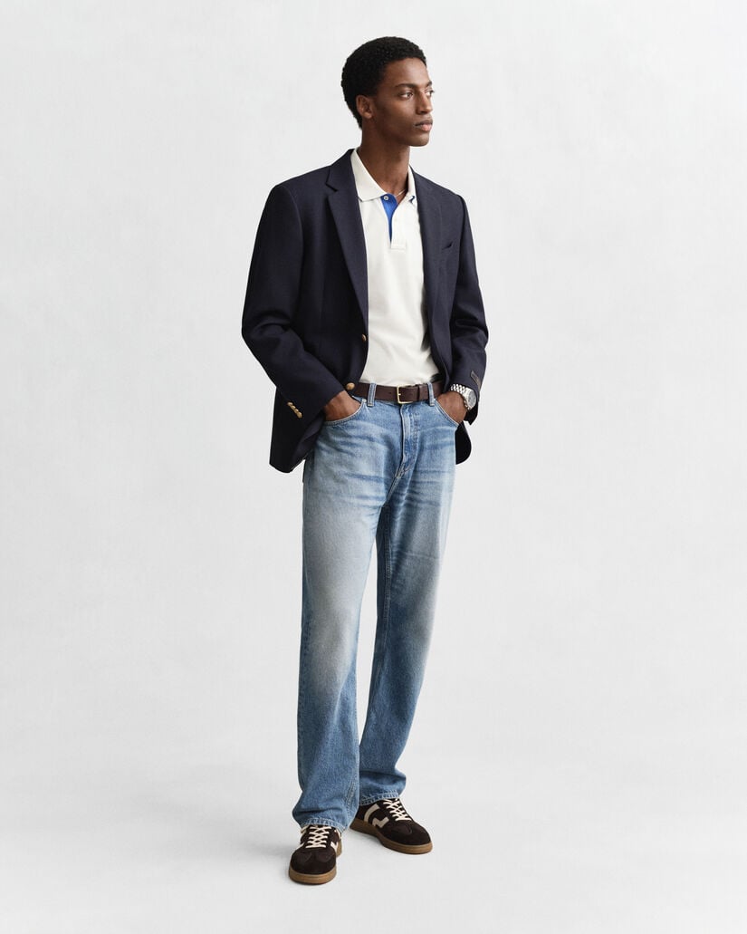 Polo de piqué en contraste