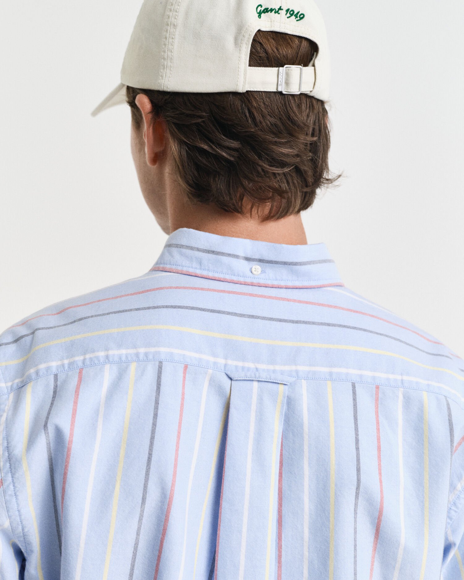 Camisa Oxford Regular Fit clásica con rayas multicolor