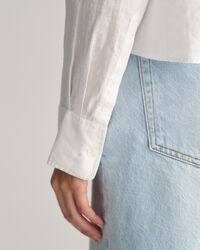 Camisa Relaxed Fit corta en lino