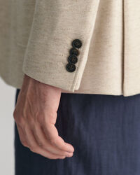 Americana de algod&oacute;n y lino