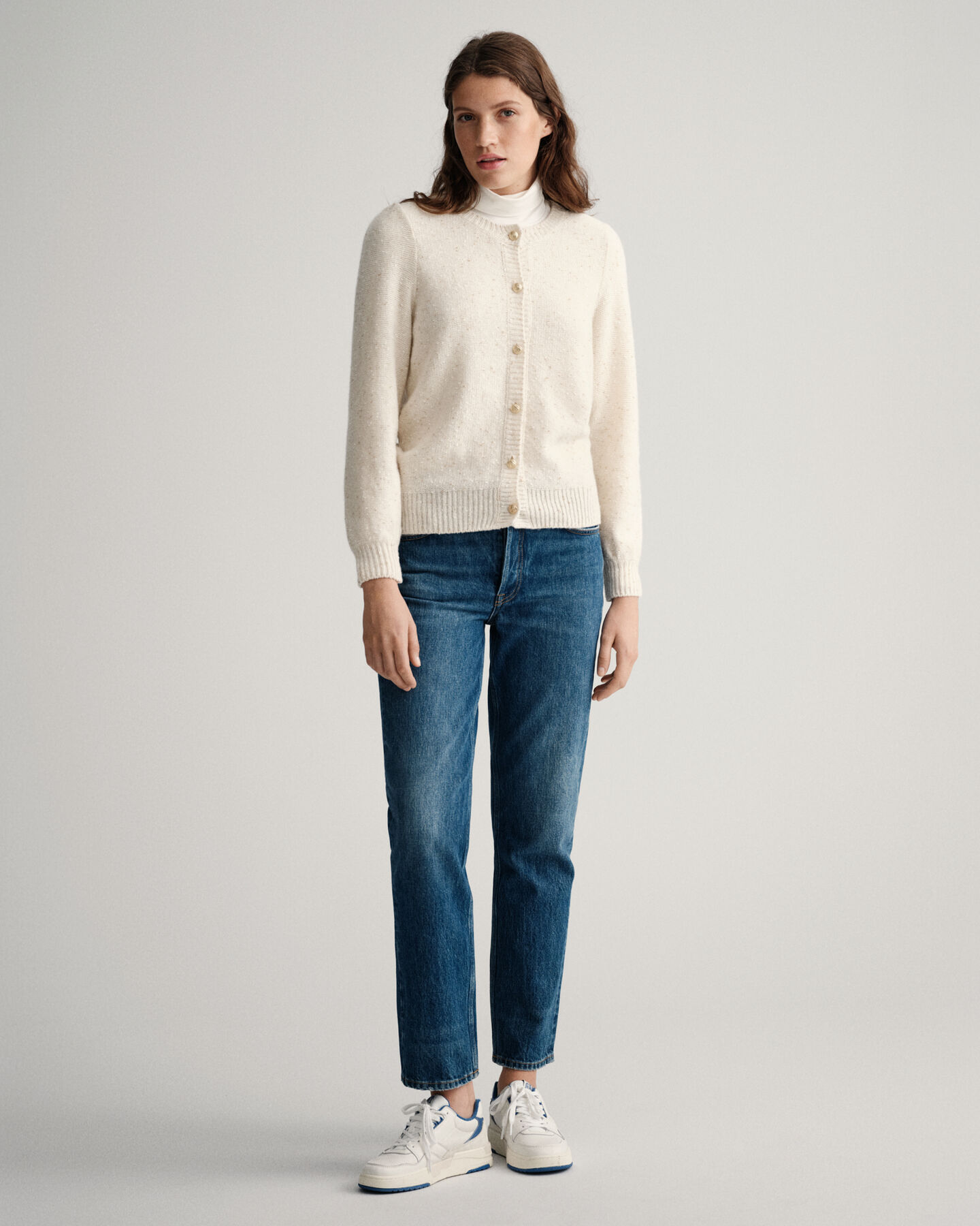 C&aacute;rdigan de cuello redondo Sparkling