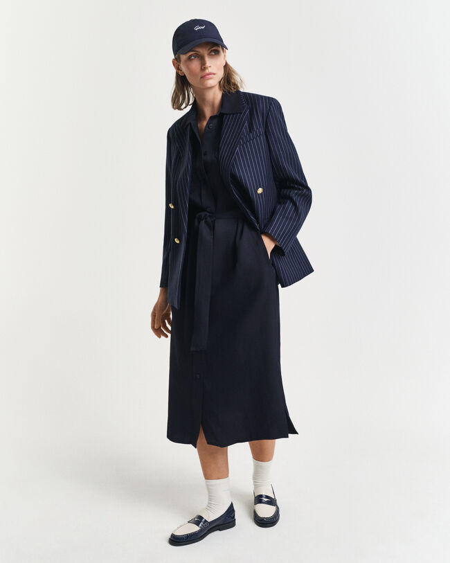 Vestido camisero utilitario